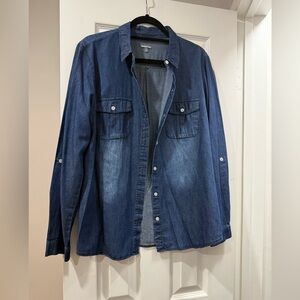 Charlotte Russe like new lightweight denim button down shirt